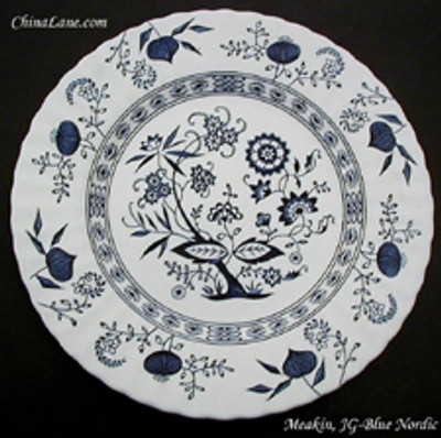 Meakin J.G. - Blue Nordic - Oval Bowl - N