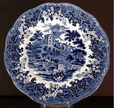 Meakin J.G. - Romantic England ~ Blue - Dessert Plate - N