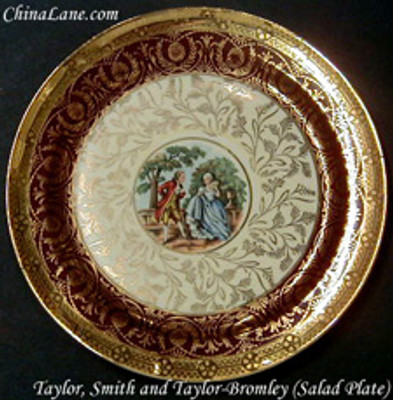 Taylor Smith & Taylor - Bromley ~ Gold Trim - Dinner Plate - AN