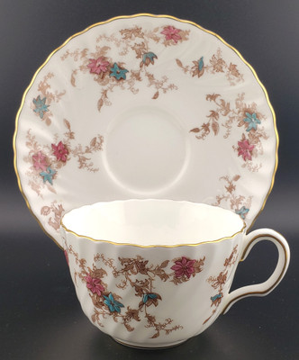 Minton Replacement China - Ancestral S376 (Newer) - Cup and Saucer ~ Scallop Cup- N