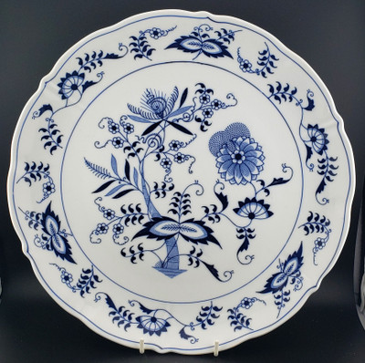 Blue Danube by Blue Danube Japan Chop Plate/Round Platter, 12 1/4". Porcelain with timeless Japanese blue onion design.
