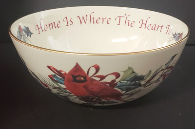Lenox Replacement China - Winter Greetings~Fine China - Sentiment Bowl - N