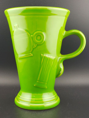 Homer Laughlin Fiesta Shamrock Pedestal Mug 8". Collectible replacement piece available at China Lane.