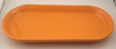 Homer Laughlin Fiesta Tangerine Bread Tray 12" in the Homer Laughlin Fiesta Tangerine pattern. Shop China Lane for replacemen