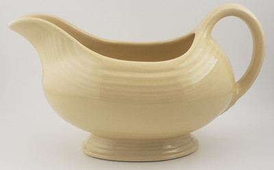 Homer Laughlin Fiesta Ivory Sauce Boat. Collectible replacement piece available at China Lane.
