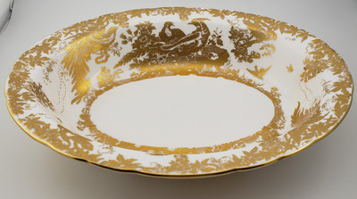 Royal Crown Derby Replacement China - Gold Aves A1235 - Oval Serving Bowl - N
