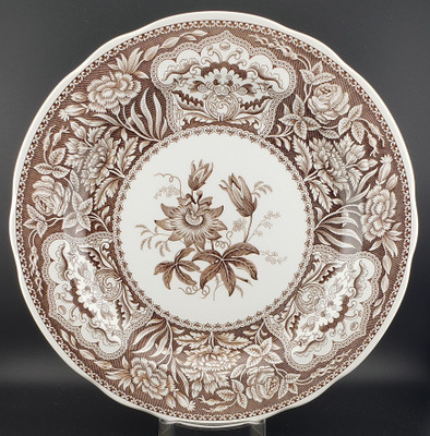 Spode Archive Collection Brown Dinner Plate - Floral from Archive Collection Brown by Spode at China Lane.
