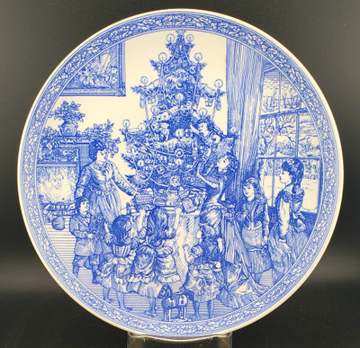 Spode China Victorian Annual Christmas About Newnual Christmas Plate #6 Decorating the Tree - Victorian Annual Christmas by S