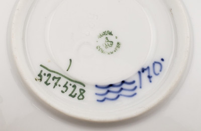 Royal Copenhagen - Blue Fluted~Half Lace - Demitasse Cup and Saucer 528 - N