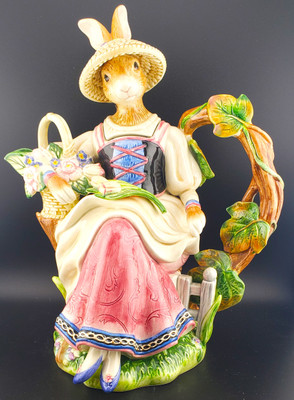 Fitz and Floyd - Old World Rabbits - Teapot - NiB