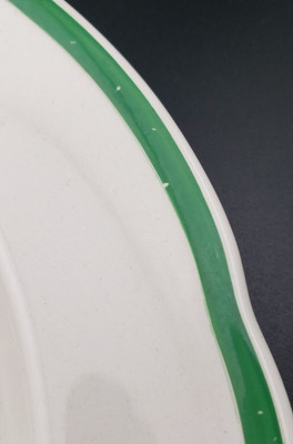 Spode - Herring Hunt (9265 Green Trim) - Dinner Plate - Drawing the Dingle - ANGPC