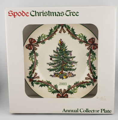 Spode - Christmas Tree (Green Trim) - Collector Plate 2003 - N