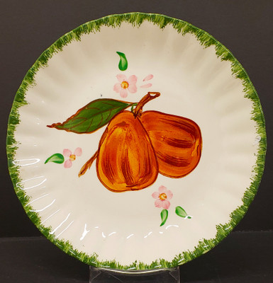 Blue Ridge - County Fair (Green Edge) - Salad Plate - Pears - AN