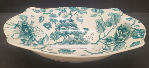 Johnson Brothers English Chippendale Green Oval Bowl