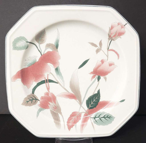 Mikasa Silk Flowers Dinner Plate - About New, 10 1/8"