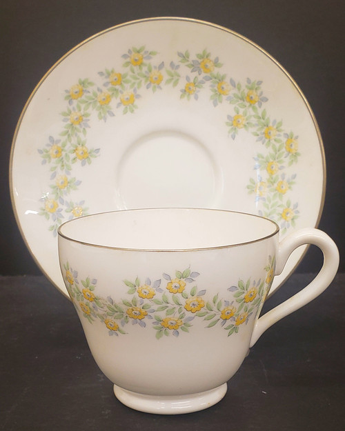 Spode Melanie Footed Cup and Saucer Set