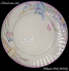Mikasa Pink Melody Dinner Plate from the Pink Melody collection by Mikasa.