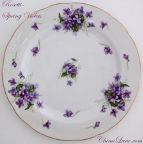 Rossetti - Spring Violets (Occupied Japan) - Covered Vegetable Bowl