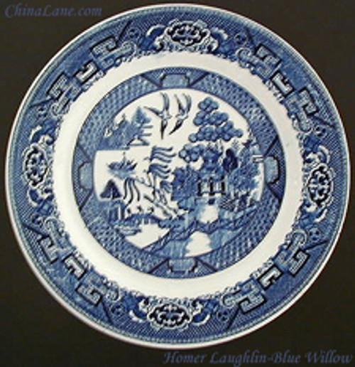 Homer Laughlin Blue Willow Dinner Plate A 8" from Homer Laughlin Blue Willow. Replacement piece from China Lane.