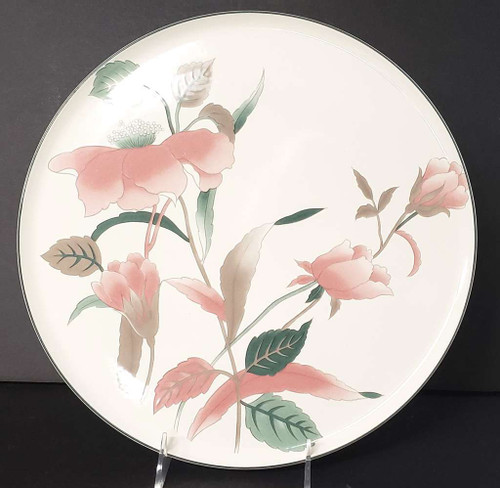 Mikasa Silk Flowers Cake Plate, 12 1/4"