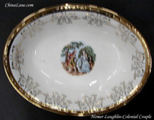 Homer Laughlin - Colonial Couple - Bread Plate