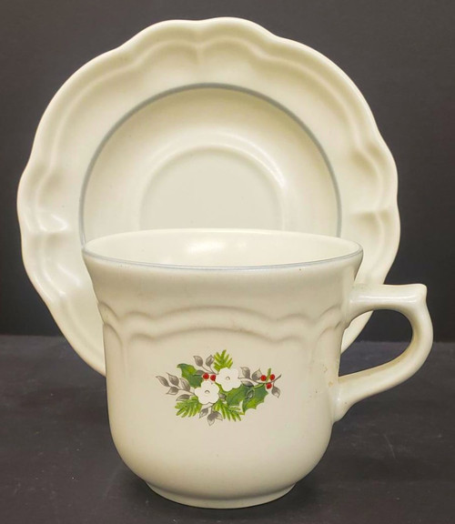 Pfaltzgraff Christmas Heirloom Cup and Saucer