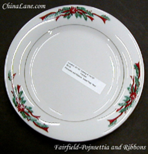 Fairfield - Poinsettia and Ribbons - Dinner Plate