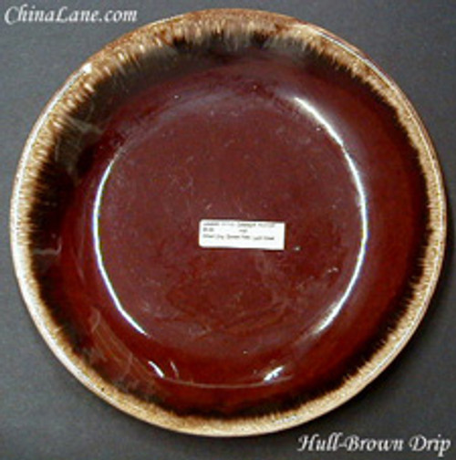 Hull Brown Drip Platter 8". Collectible replacement piece available at China Lane.