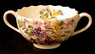 Spode Fairy Dell 2/8903 Swirl Boullion Soup Bowl - collectible replacement piece by Spode.