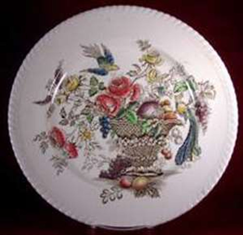 Johnson Brothers Bird of Paradise Brown Multicolor Platter- Small, 12 1/4"