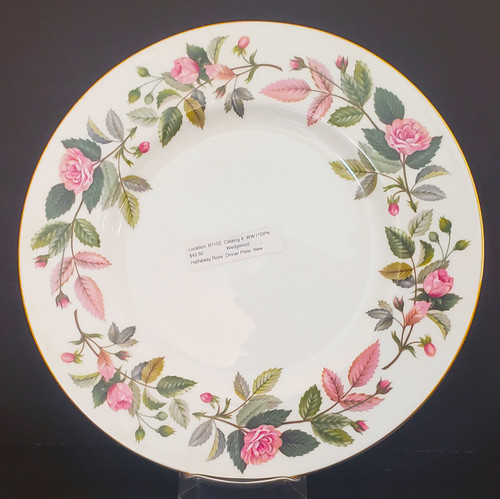 Wedgwood Hathaway Rose Dinner Plate - New