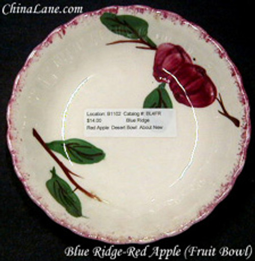 Blue Ridge - Red Apple - Round Bowl