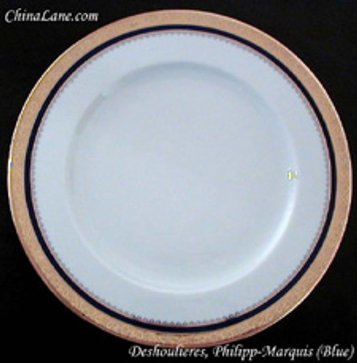 Shop Deshoulieres Marquis Blue Dinner Plate replacement at China Lane.