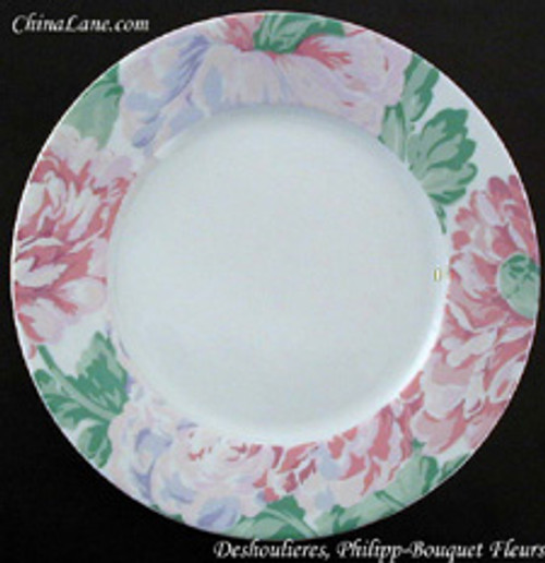 Deshoulieres  Fleurs Dinner Plate - collectible replacement piece at China Lane.