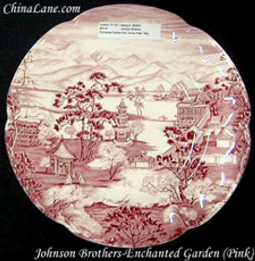 Johnson Brothers Enchanted Garden Pink Oval Bowl, 9"