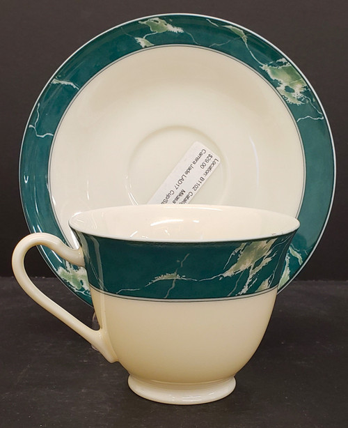 Mikasa Carrera Jade LAD17 Footed Cup and Saucer Set