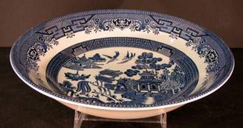 Churchill Willow Blue (Georgian Shape) Soup/Pasta Bowl, 8 7/8"