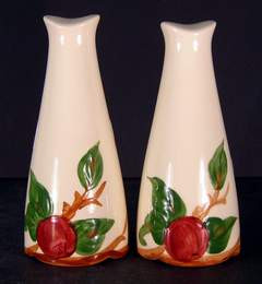 Franciscan Apple (USA) Salt and Pepper, Oversized, 6 1/4"
