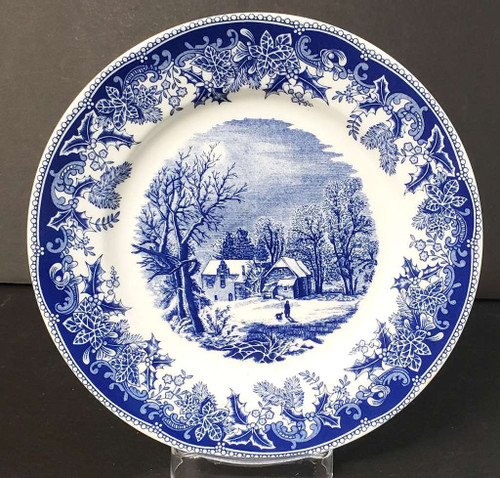 Spode - Winter's Eve Blue (Regimental Shape) - Dinner Plate
