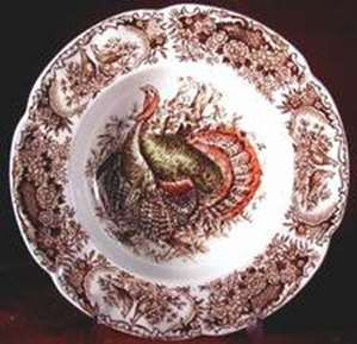 Johnson Brothers Wild Turkeys Soup Bowl - New - collectible replacement piece by Johnson Brothers.