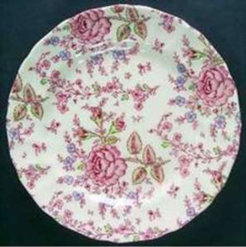 Johnson Brothers Rose Chintz Pink Cereal Bowl - Rose Chintz Pink by Johnson Brothers.