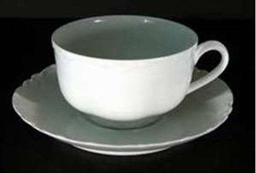 Haviland Ranson White (Schleiger #1) Saucer - About New. Collectible replacement piece available at China Lane.