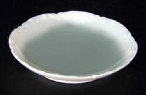 Haviland Ranson White (Schleiger #1) Butter Pat, 3 1/8" Haviland Ranson White (Schleiger #1) Butter Pat, 3 1/8"