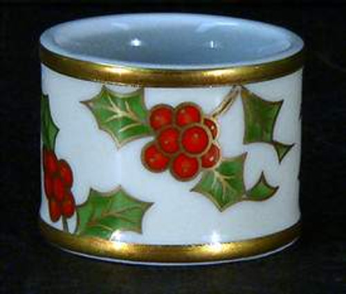 Fitz and Floyd - Christmas Holly - Napkin Ring