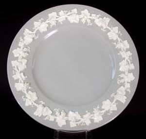 Wedgwood Cream on Grey (Plain Edge) Dinner Plate from Cream on Grey (Plain Edge) by Wedgwood at China Lane.