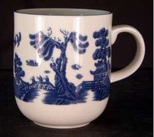 Royal Doulton Real Old Willow (No Gold Trim) Mug – collectible replacement piece by Royal Doulton.
