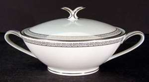 Noritake - Silver Key 5941 - Sugar Bowl