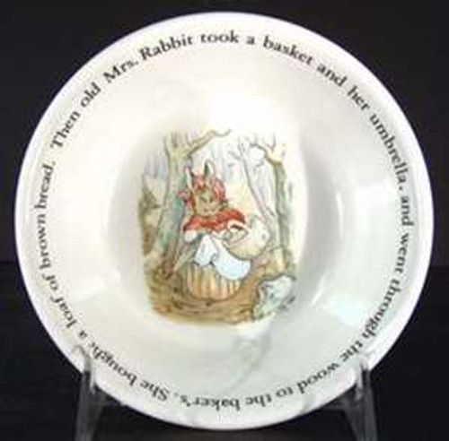 Wedgwood Peter Rabbit Cereal Bowl - To The Baker from Peter Rabbit by Wedgwood at China Lane.