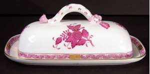 Herend Chinese Bouquet Multicolor Bread Plate. Collectible replacement piece available at China Lane.