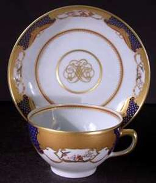Mottahedeh - Golden Butterfly - Cup and Saucer